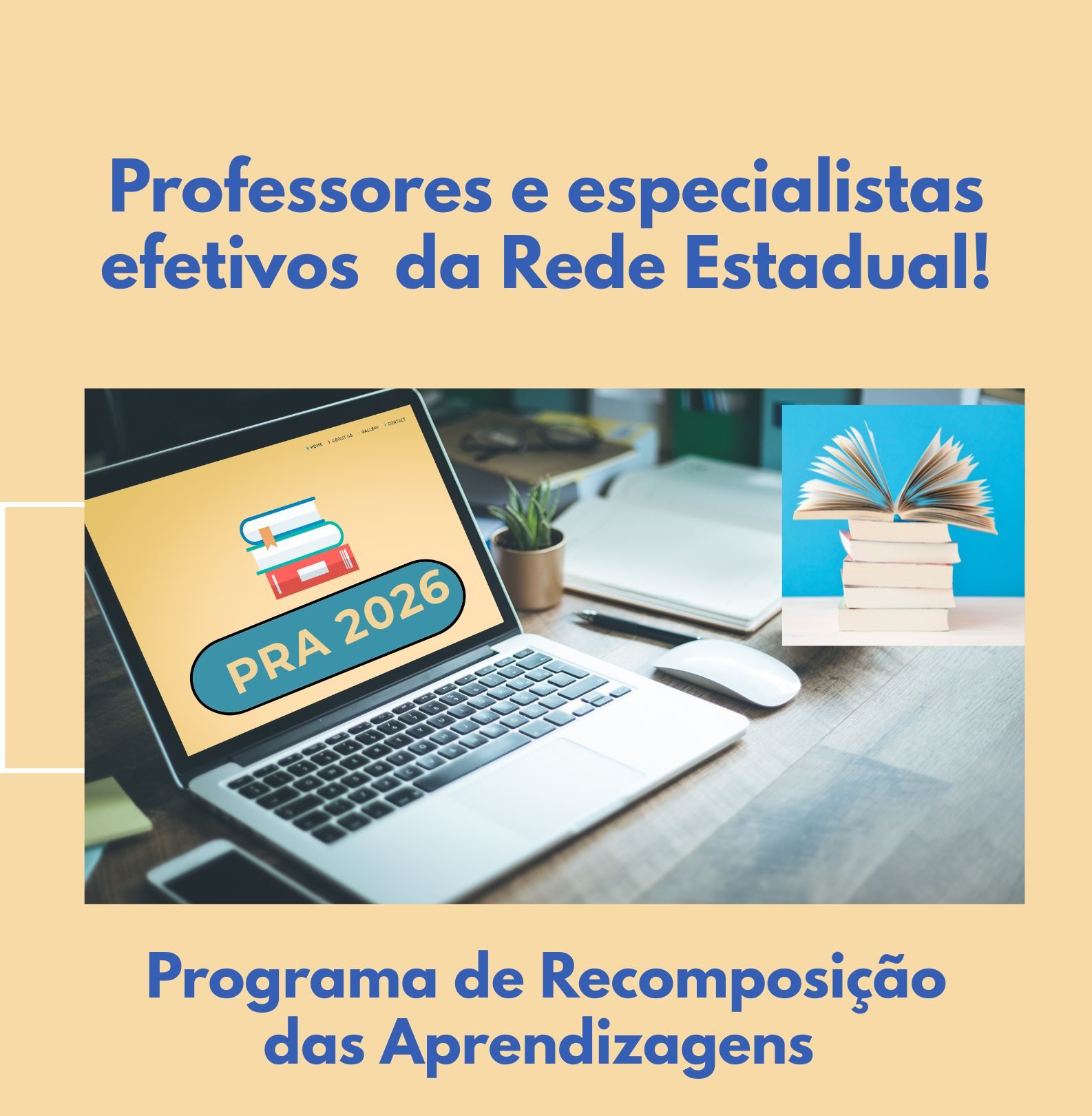 Atenção, servidores efetivos: SRE Paracatu reabre processo de seleção para o Programa de Recomposição das Aprendizagens (PRA)